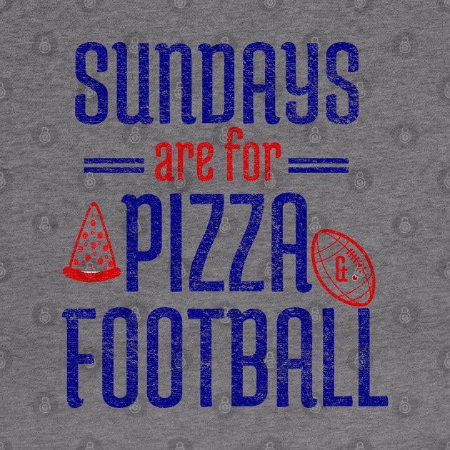 Sundays Are For Pizza And Football by Petalprints